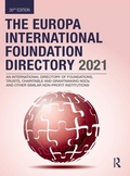Cover: The Europa International Foundation Directory 2021 - Routledge