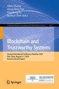 Cover: Blockchain and Trustworthy Systems - Springer