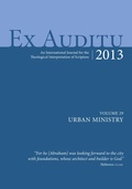 Cover: Ex Auditu - Volume 29 - Wipf and Stock Publishers