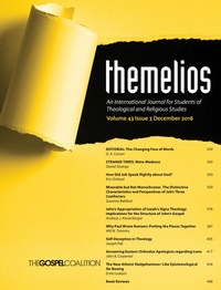 Enlarge image Cover: Themelios, Volume 43, Issue 3 - Wipf and Stock