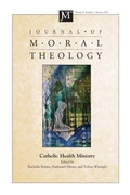 Cover: Journal of Moral Theology, Volume 8, Number 1 - Wipf and Stock Publishers