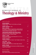 Cover: McMaster Journal of Theology and Ministry: Volume 19, 2017-2018 - Wipf and Stock Publishers