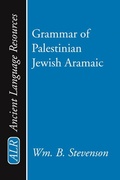 Cover: Grammar of Palestinian Jewish Aramaic - Wipf and Stock