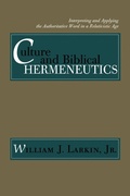 Cover: Culture and Biblical Hermeneutics - Wipf and Stock