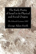Cover: The Early Poetry of Israel in its Physical and Social Origins - Wipf and Stock