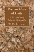 Cover: Roman Ideas of Deity - Wipf and Stock