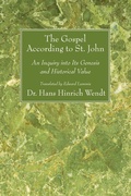 Cover: The Gospel According to St. John - Wipf and Stock