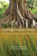 Cover: Marriage Made in Eden - Wipf and Stock