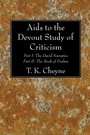 Cover: Aids to the Devout Study of Criticism - Wipf and Stock
