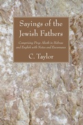 Cover: Sayings of the Jewish Fathers - Wipf and Stock