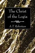Cover: The Christ of the Logia - Wipf and Stock