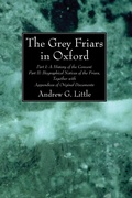 Cover: The Grey Friars in Oxford - Wipf and Stock