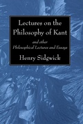 Cover: Lectures on the Philosophy of Kant - Wipf and Stock