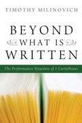 Cover: Beyond What Is Written - Wipf and Stock Publishers