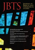Cover: Journal of Biblical and Theological Studies - Pickwick Publications