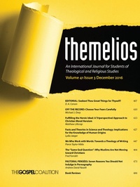 Enlarge image Cover: Themelios, Volume 41, Issue 3 - Wipf and Stock