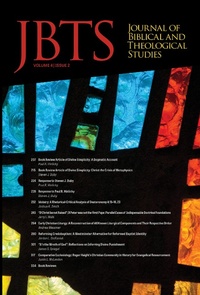 Enlarge image Cover: Journal of Biblical and Theological Studies, Issue 4.2 - Pickwick Publications