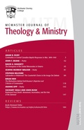 Cover: McMaster Journal of Theology and Ministry: Volume 20, 2018-2019 - Wipf and Stock Publishers