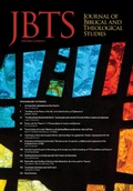 Cover: Journal of Biblical and Theological Studies, Issue 5.1 - Pickwick Publications