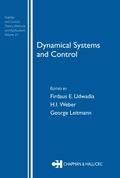 Cover: Dynamical Systems and Control - CRC Press