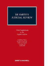 Abbildung von: De Smith's Judicial Review 3rd Supplement - Sweet & Maxwell