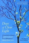 Cover: Days of Clear Light - Salmon Poetry