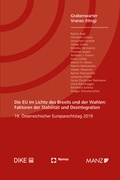 Cover: Die EU im Lichte des Brexits und der Wahlen: Faktoren der Stabilit&auml;t und Desintegration - Dike Verlag Z&uuml;rich