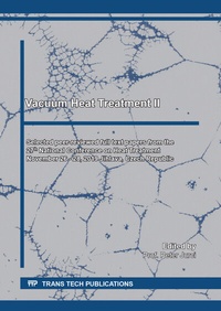 Abbildung von: Vacuum Heat Treatment II - Trans Tech Publications Ltd