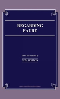 Enlarge image Cover: Regarding Faure - Routledge