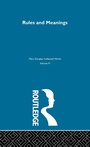Cover: Rules and Meanings - Routledge