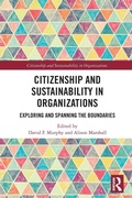 Cover: Citizenship and Sustainability in Organizations - Routledge