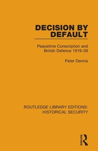 Enlarge image Cover: Decision by Default - Routledge