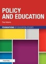 Cover: Policy and Education - Routledge