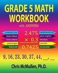 Cover: Grade 5 Math Workbook with Answers - Zishka Publishing