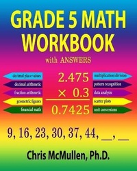 Enlarge image Cover: Grade 5 Math Workbook with Answers - Zishka Publishing