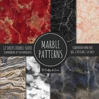 Abbildung von: Marble Patterns Scrapbook Paper Pad 8x8 Scrapbooking Kit for Papercrafts, Cardmaking, Printmaking, DIY Crafts, Stationary Designs, Borders, Backgrounds - Crafty As Ever