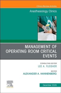 Abbildung von: Management of Operating Room Critical Events, An Issue of Anesthesiology Clinics: Volume 38-4 - Elsevier