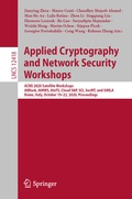 Cover: Applied Cryptography and Network Security Workshops - Springer