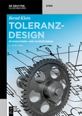 Cover: Toleranzdesign - De Gruyter Oldenbourg