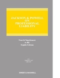 Cover: Jackson & Powell on Professional Liability 4th Supplement - Sweet & Maxwell