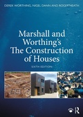 Cover: Marshall and Worthing's The Construction of Houses - Routledge