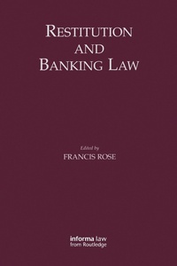 Abbildung von: Restitution and Banking Law - Informa Law