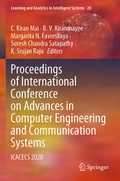 Cover: Proceedings of International Conference on Advances in Computer Engineering and Communication Systems - Springer