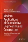 Cover: Modern Applications of Geotechnical Engineering and Construction - Springer