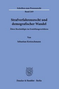 Abbildung von: Strafverfahrensrecht und demografischer Wandel. - Duncker & Humblot