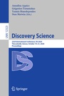 Cover: Discovery Science - Springer