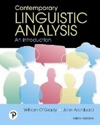 Enlarge image Cover: Contemporary Linguistic Analysis - Addison Wesley