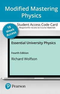 Enlarge image Cover: Modified Mastering Physics with Pearson Etext -- Access Card -- For Essential University Physics (18-Weeks) - Pearson
