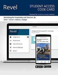 Abbildung von: Revel for Marketing for Hospitality and Tourism -- Combo Access Card - Pearson