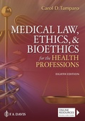 Cover: Medical Law, Ethics, & Bioethics for the Health Professions - F.A. Davis Company